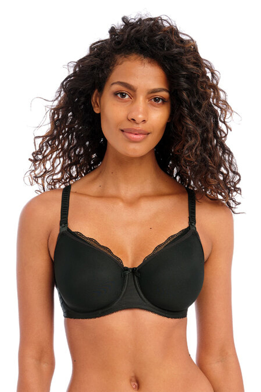 Pure Moulded Nursing Bra Black