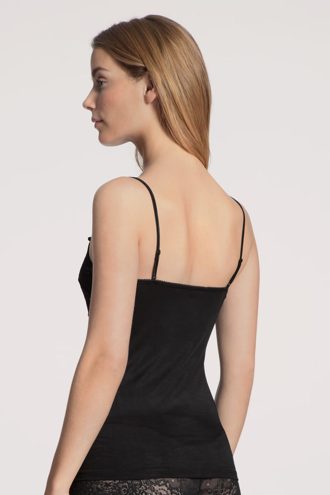 Sensual Secrets Spaghetti Strap Top Black