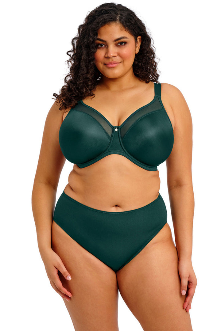 Smooth Moulded Non Padded Bra Deep Emerald