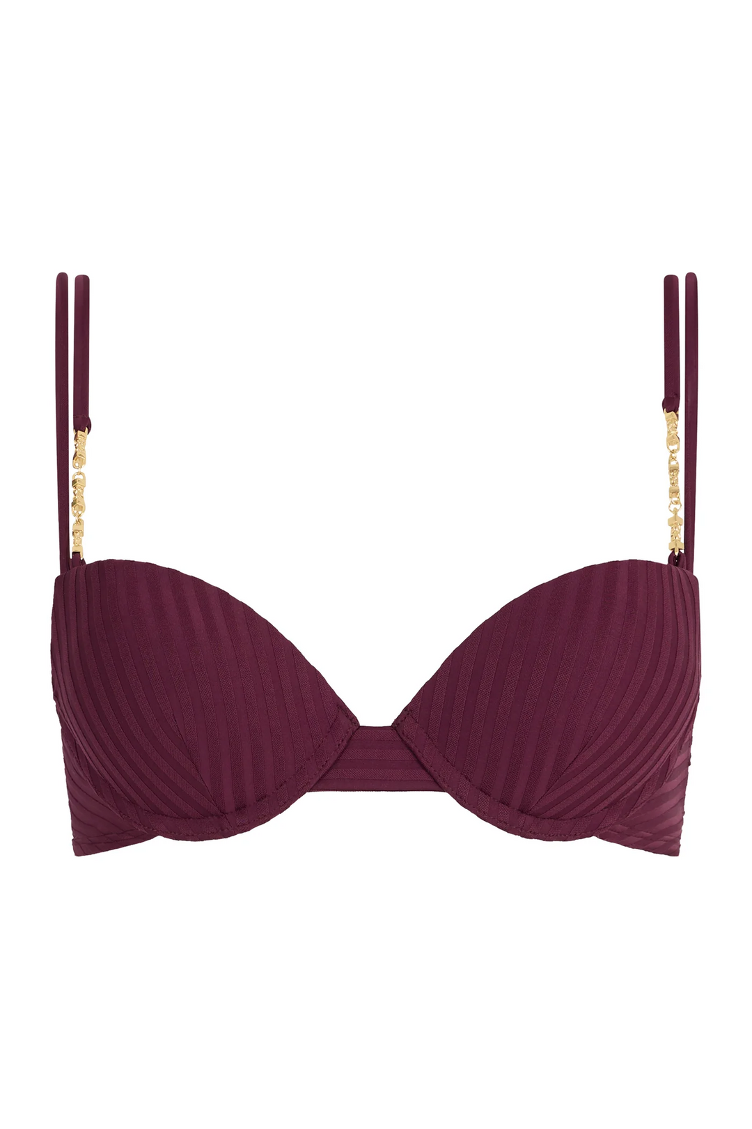 Sun Pop Moulded push-up bikini bra Açaï
