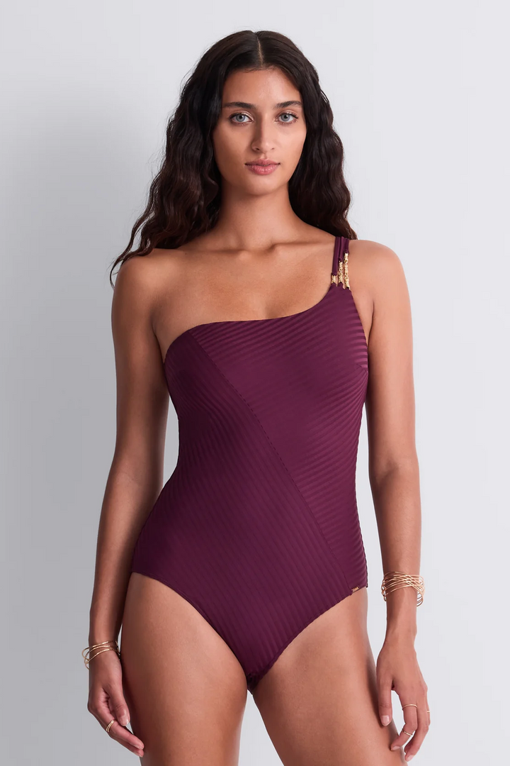 Sun Pop One-piece swimsuit Açaï