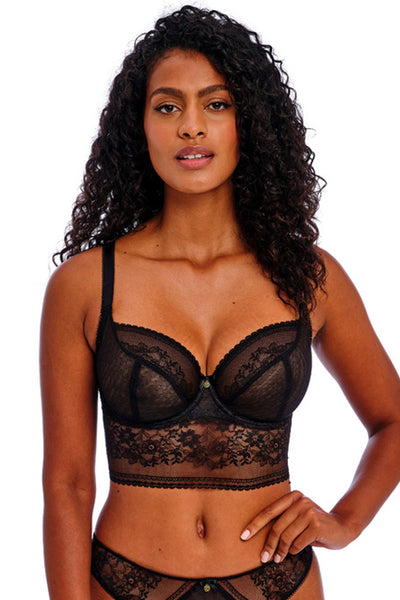 Sydnie Longline Bra Black