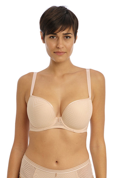 Tailored Moulded Plunge T-shirt Bra Natural Beige