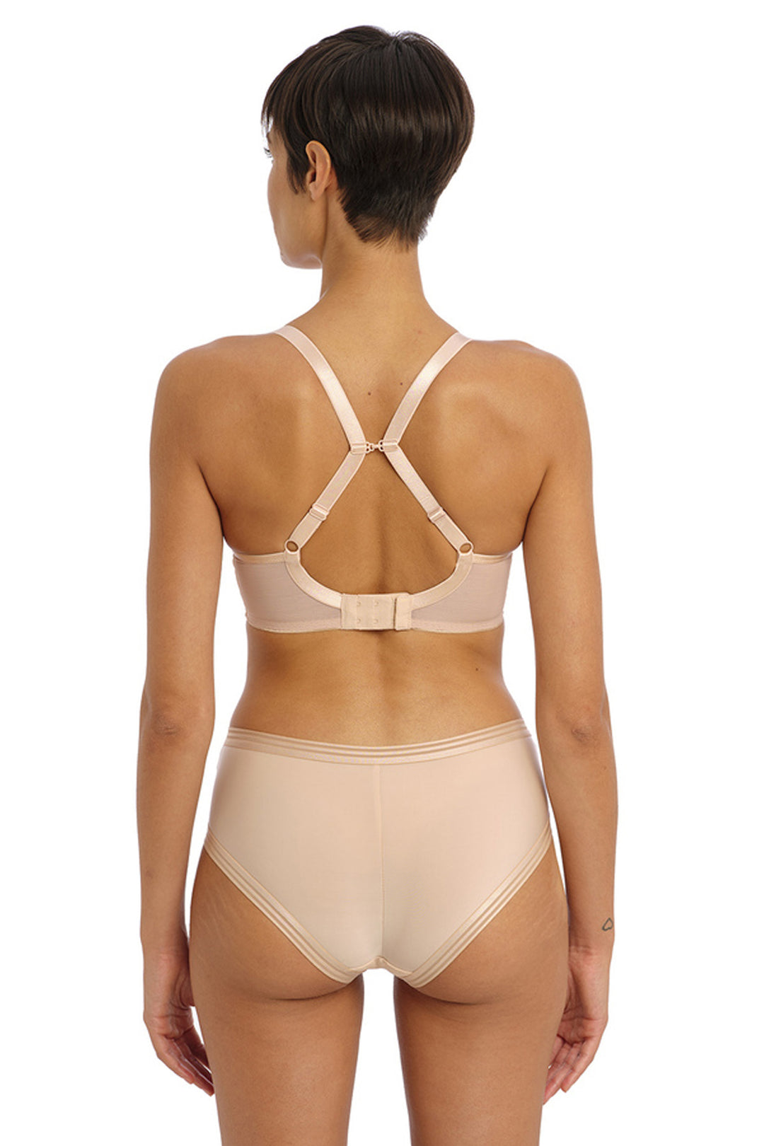 Skreddersydd Plunge Bh Beige