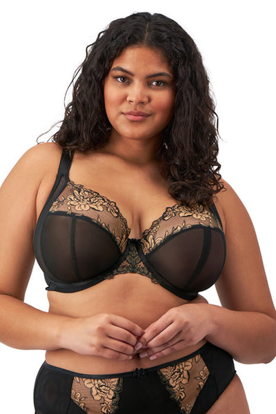 Teagan Plunge Bh Black Almond