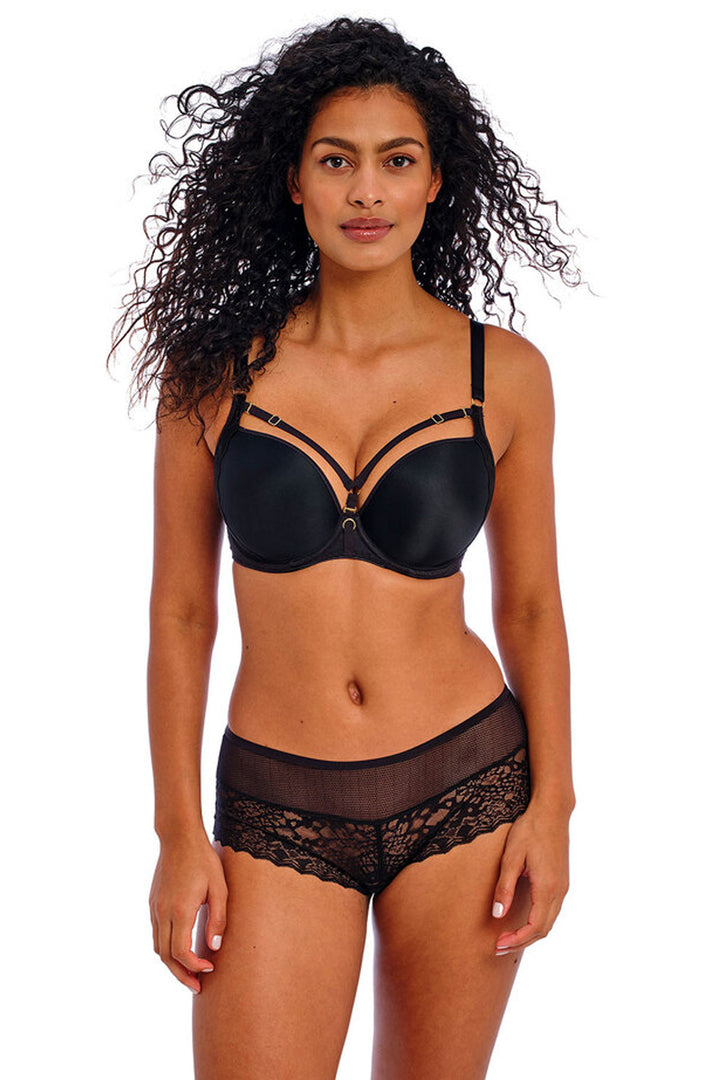 Temptress Moulded Plunge T-shirt Bra Black