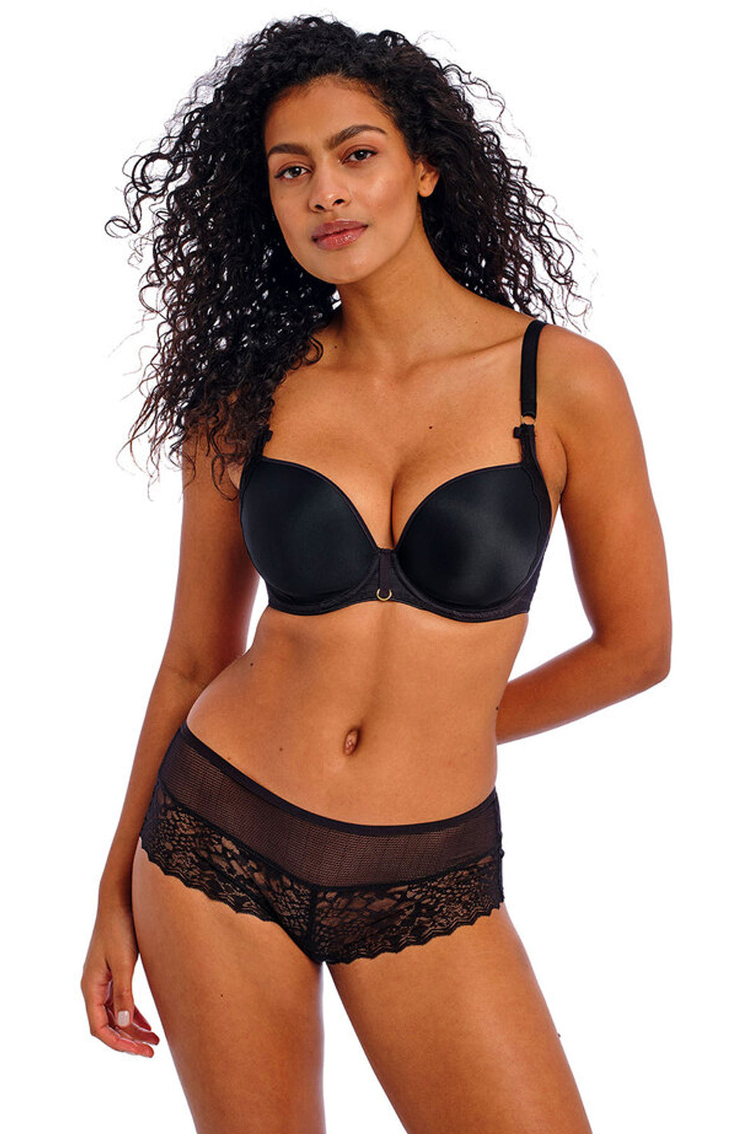 Temptress Moulded Plunge T-shirt Bra Black