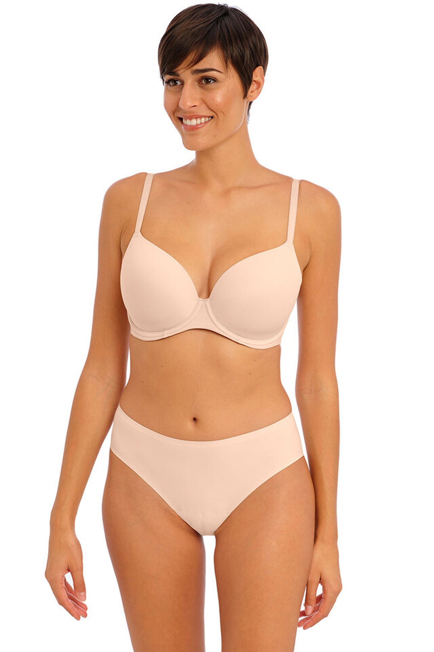 Undetected Moulded T-shirt Bra Natural Beige