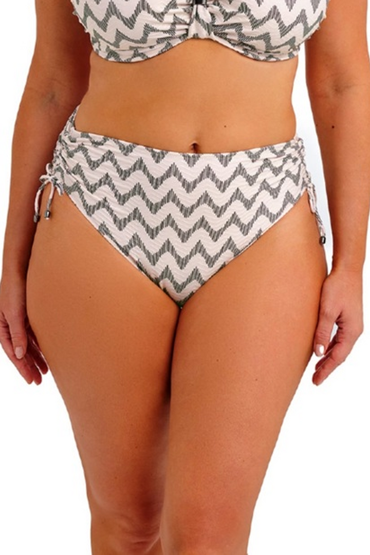 Vanuatu High Waist Bikini Brief Creme Noire