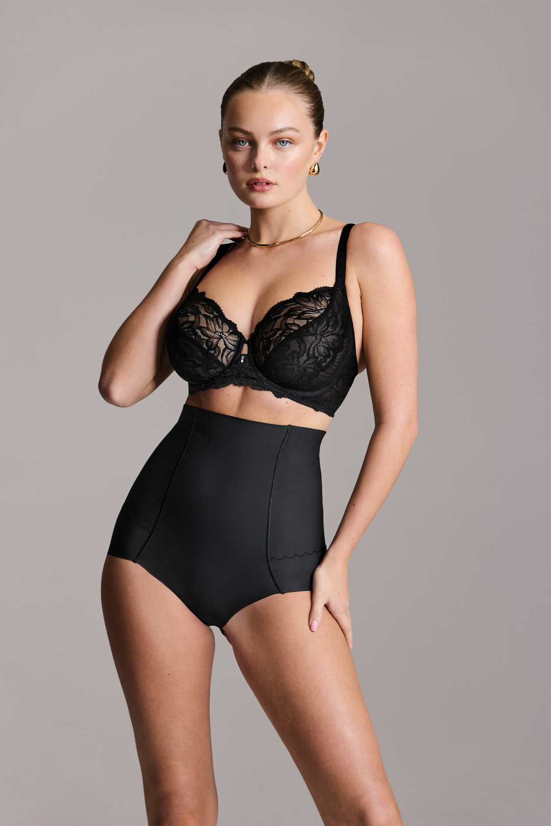 Flawless High Waist Slimming Brief Black