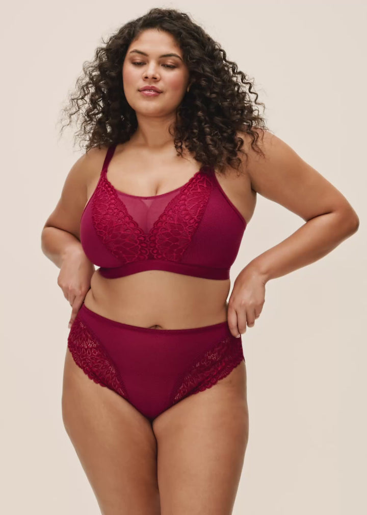 Tiernie Non Wired Bralette Tibetan Red