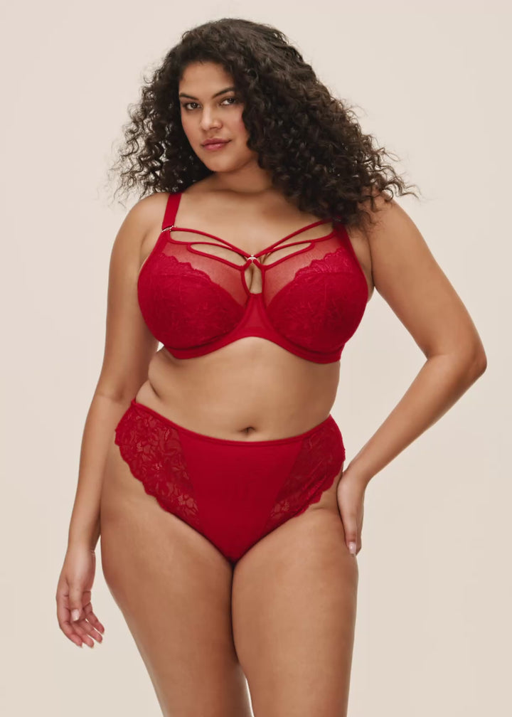 Brianna Plunge Bra Haute Red