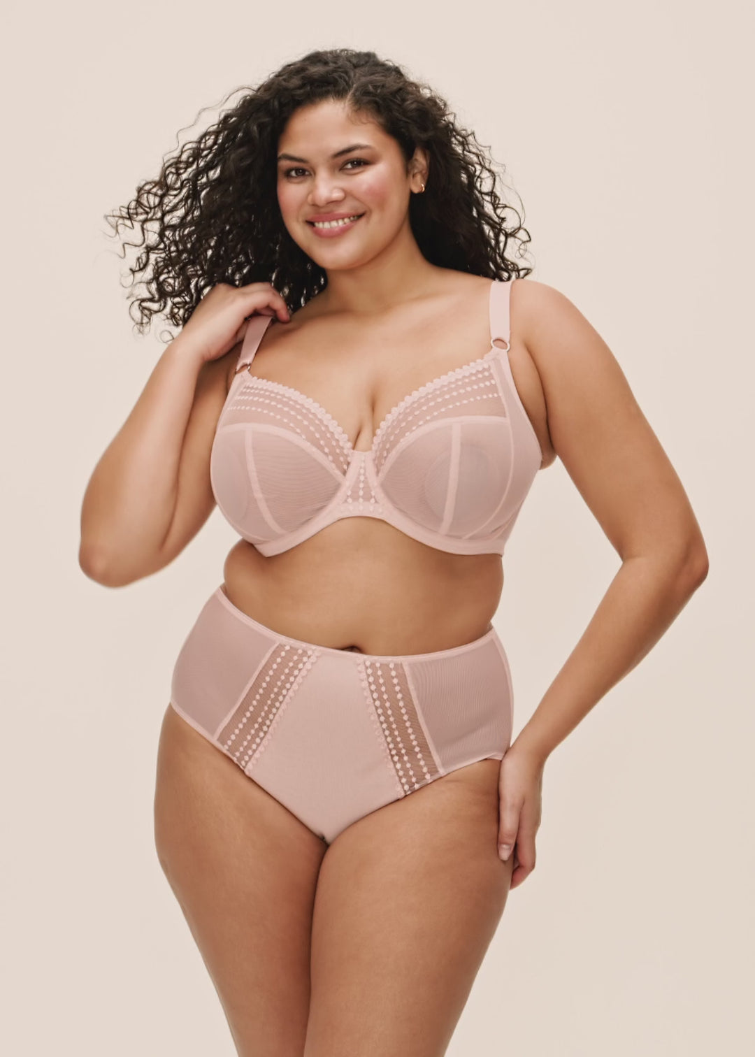 Matilda Plunge Bra Pearl Blush