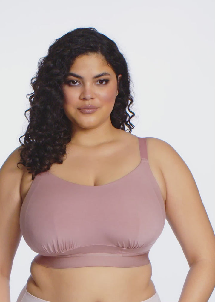 Downtime Non Wired Bralette Ash Rose