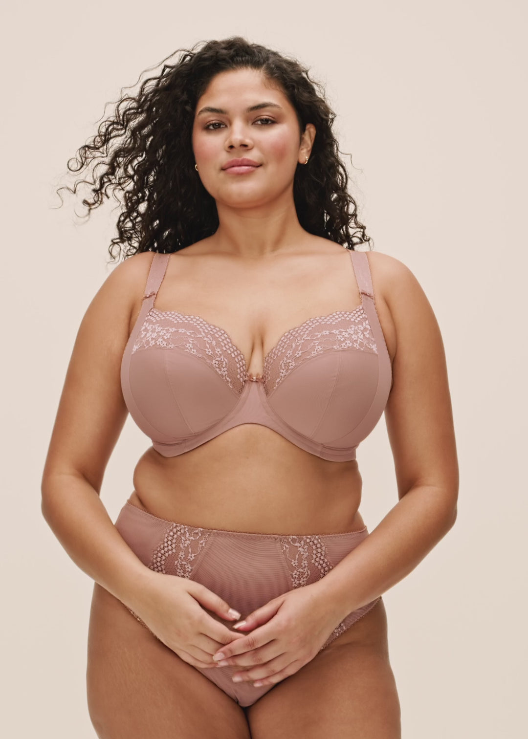 Lucie High Leg Brief Mocha