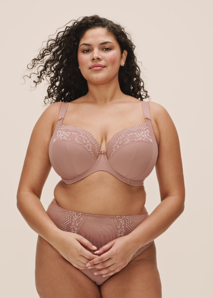 Lucie High Leg Brief Mocha