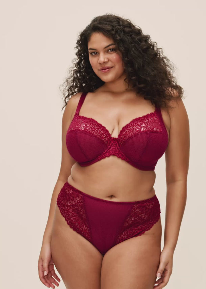 Tiernie Plunge Bra Tibetan Red