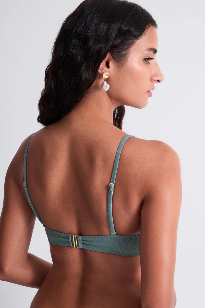 Summer Glow Bikini Bandeau Aqua